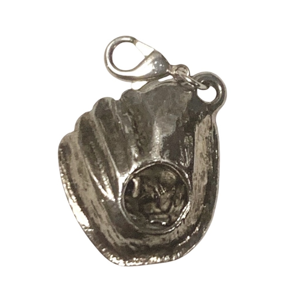 Baseball Glove & Ball w/Lobster clasp Zipper pull, purse, shoe charm - Picture 2 of 3